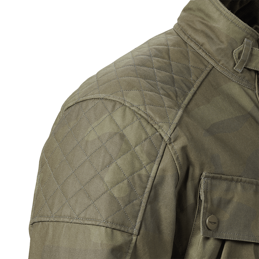 Triumph mcqueen waxed camo jacket hot sale
